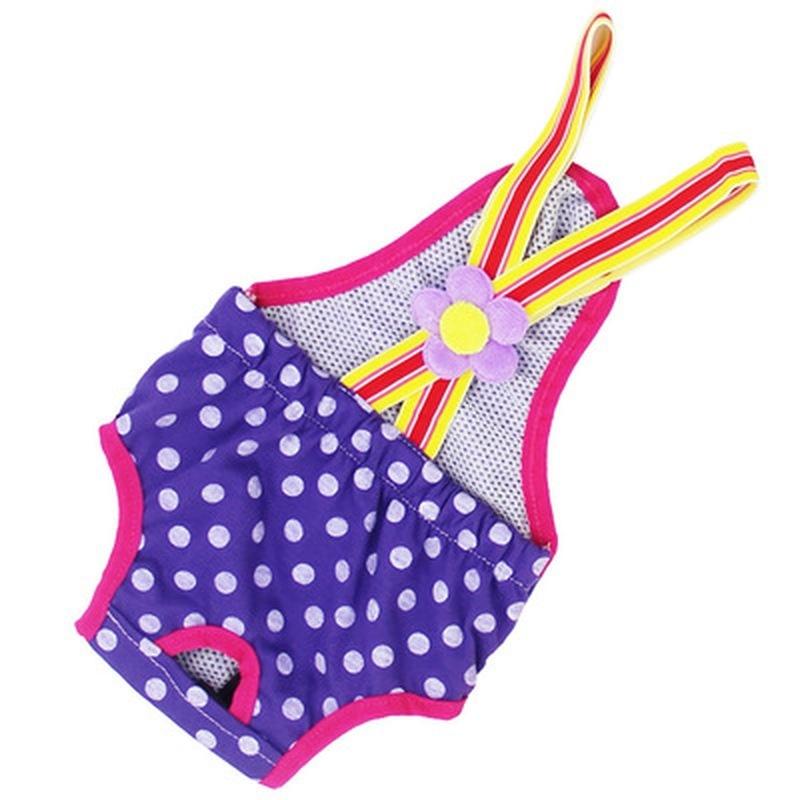 Dots Female Dog Sanitary Pants Diaper Puppy and Teddy Fashion Dog Clothes Dog