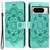 For Google Pixel 8 Pro Case PU Leather Mandala Imprinted Design Wallet Phone Cover