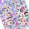 Kawaii KT My Melody Clown Fish 3d Relief Crystal Sticker Diy Mobile Phone Decor Sticker Student Hand Account Stickers Stationery
