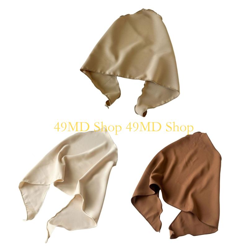49MD Triangular Shaped Head Cover Hair Band Soft Bandana for Fashion Accessory