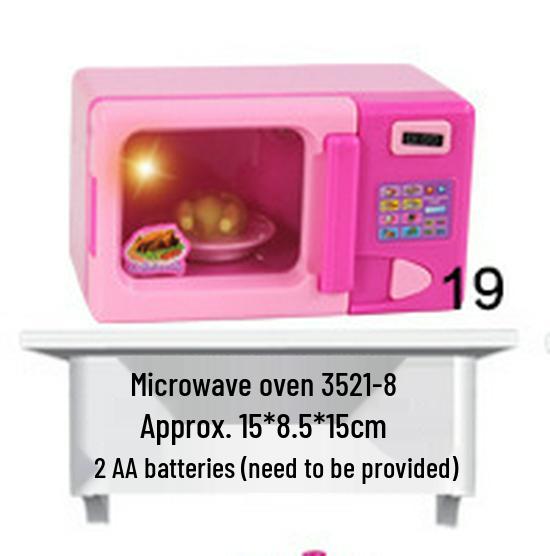 Children's Pretend Play Kitchen & Home Appliance Set: Electronic Scale, Meat Grinder, Hair Dryer.