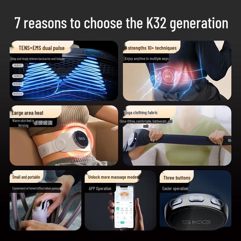 SKG K3 Gen 2 Portable Heated Waist Massager