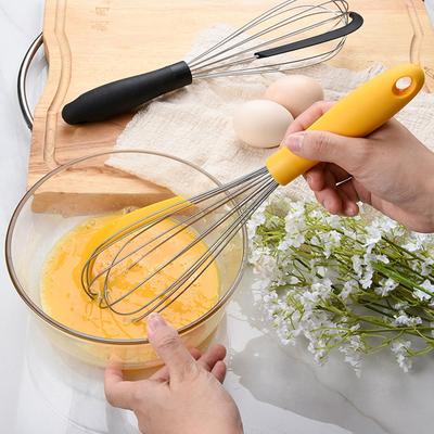 Frusta per Uova Facile da Usare Manico Ergonomico 2 in 1 Frusta Manuale Raschietto per Panna Strumento per la Cottura Uso Quotidiano