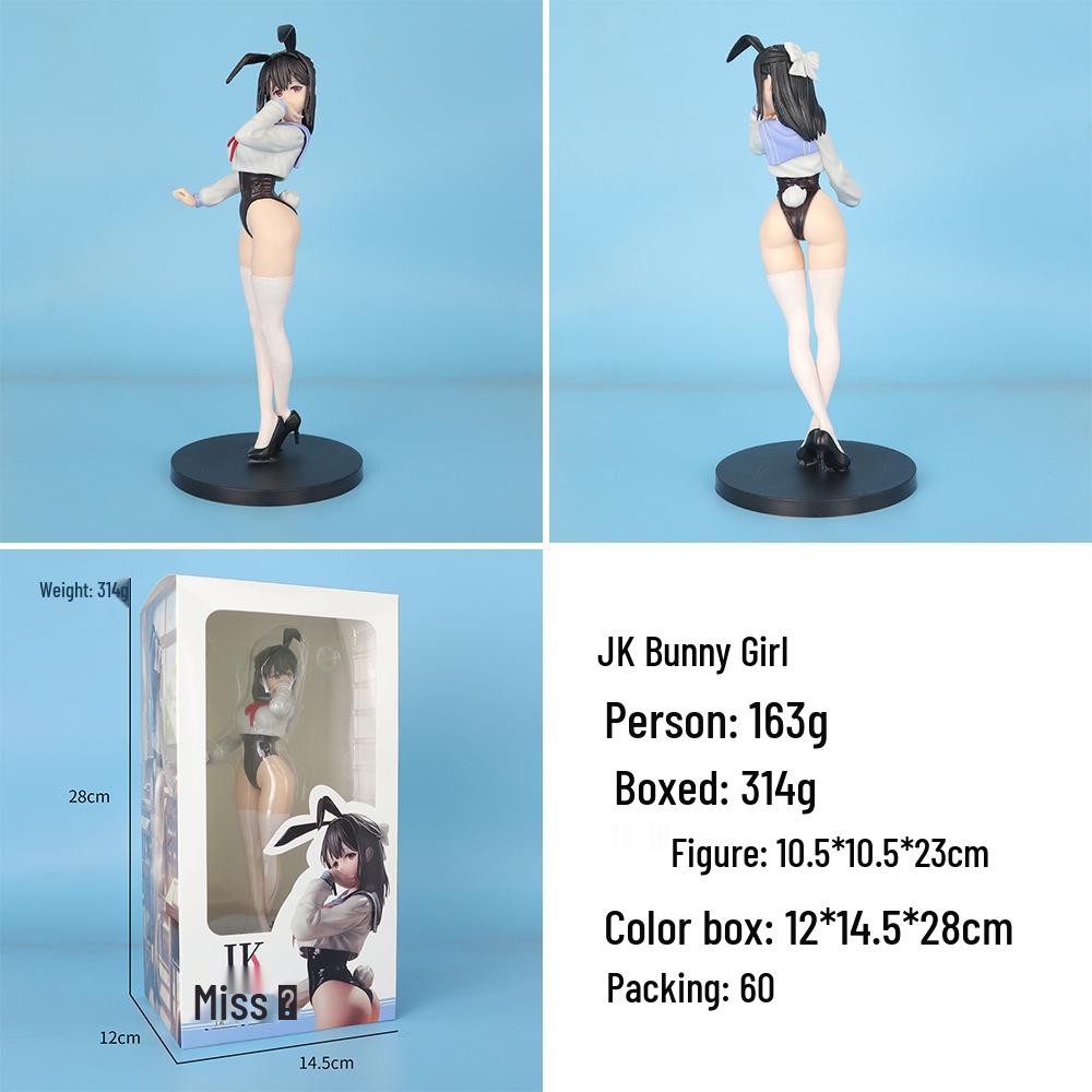 JK Bunny Girl Anime Figure - Two-Dimensional Maid Uniform Decor