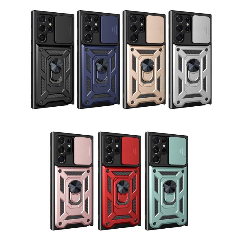 Samsung For Galaxy S24 Anti Fall Magnetic Phone Case With Bracket Protect Lens