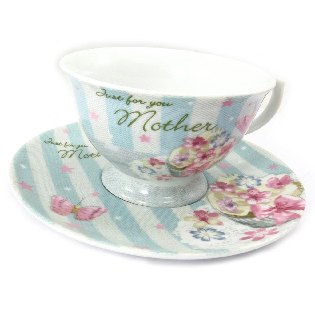 Les Trésors De Lily [K3492] - Porzellantasse 'Romantic Bouquet' Just For you Mother - 12x6 cm