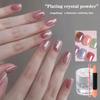 Aurora Pearl White Nail Glitter Dust Chrome Moonlight White Rubbing Powder Shell Mirror Pigment Nail Art Decoration