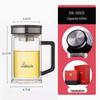Xeno Double-Layer Glass Cup with Handle