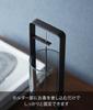 Yamazaki Tower Incense Stand with Ash Spill Prevention X X 10014 Cover, Black, W7.2 D7.2 H28cm, Glass,