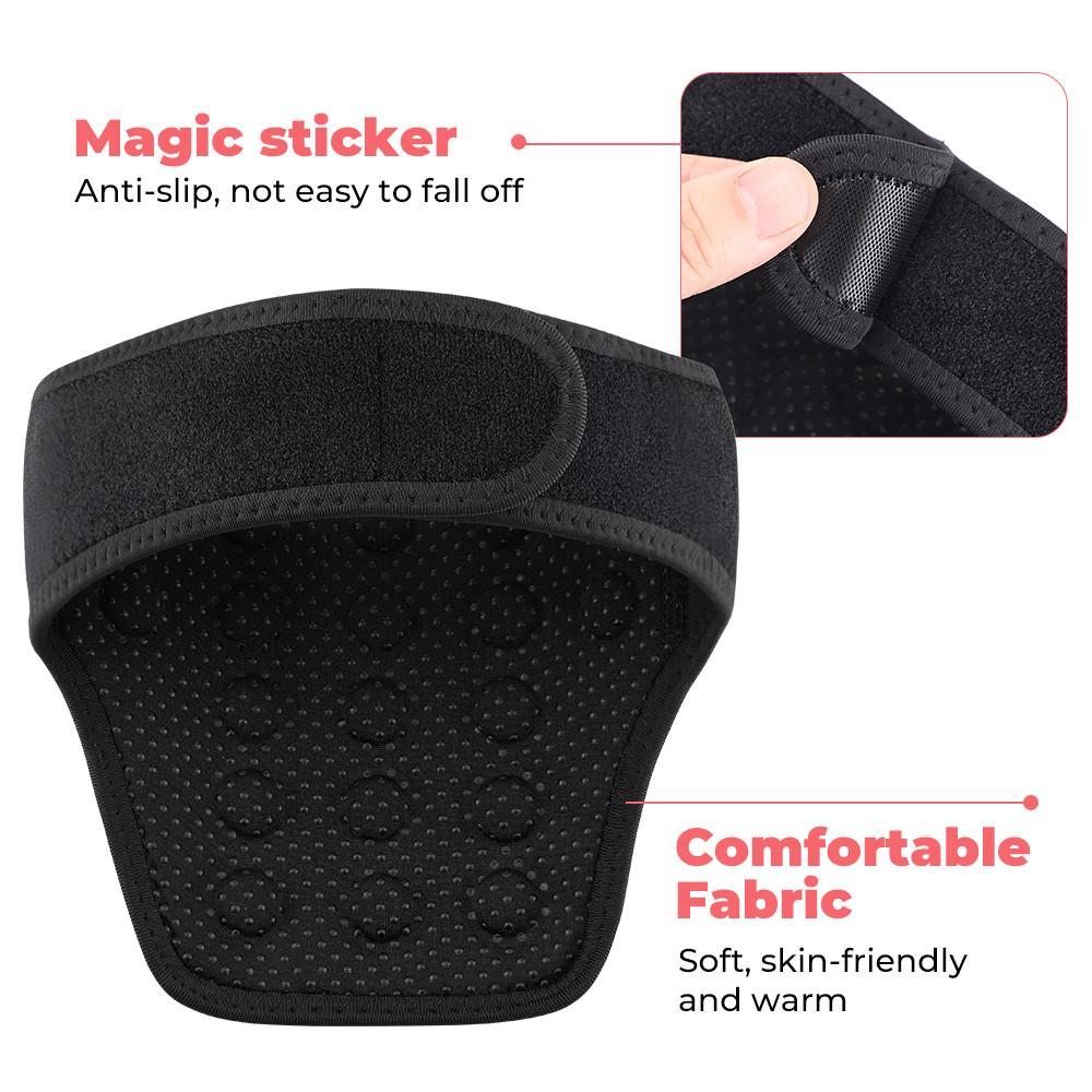 19pcs Brace Fatigue Relief Heating Neck Brace Cervical Neck Warmer Protector Tourmaline Stone Hot Pressed Magnet Neck Support
