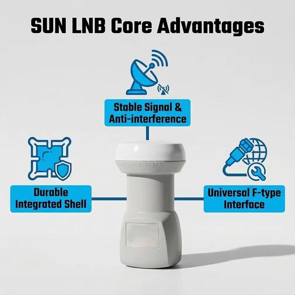 Universal Full HD KU-Band Linear Converter 9,75/10,6 GHz Linear Polarization Single LNBF Digital Satellite Dish LNB Satellite TV