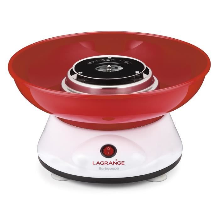 Appareil à barbe à papa Lagrange 379003 - Blanc - 400W - Cuve amovible en thermoplastique