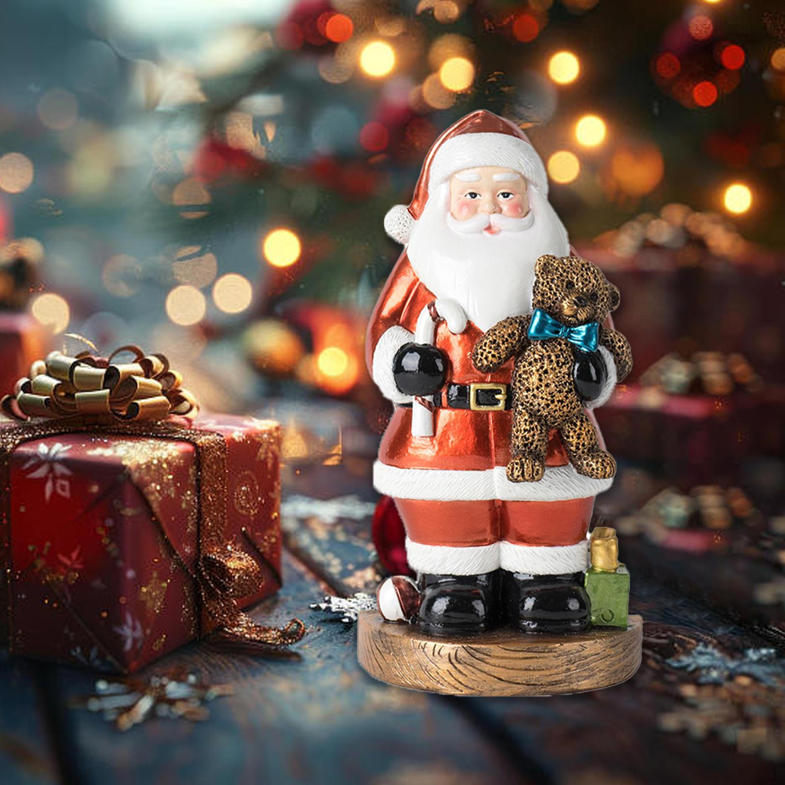 

Праздничная фигурка Санта-Клауса для домашнего декора Holding Teddy bear