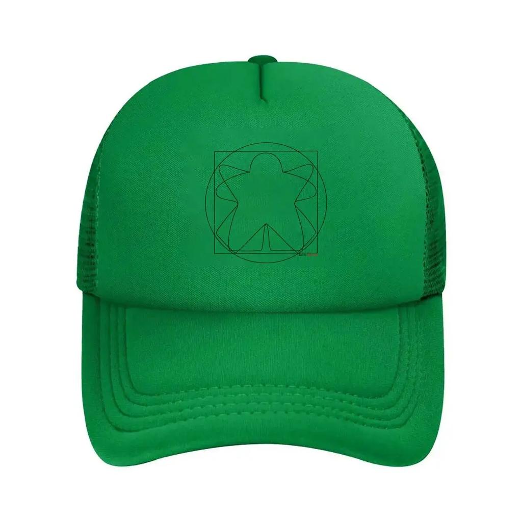 Geometric Star Blueprint Abstract Inspired Mathematical Shape Design Mesh Baseball Cap