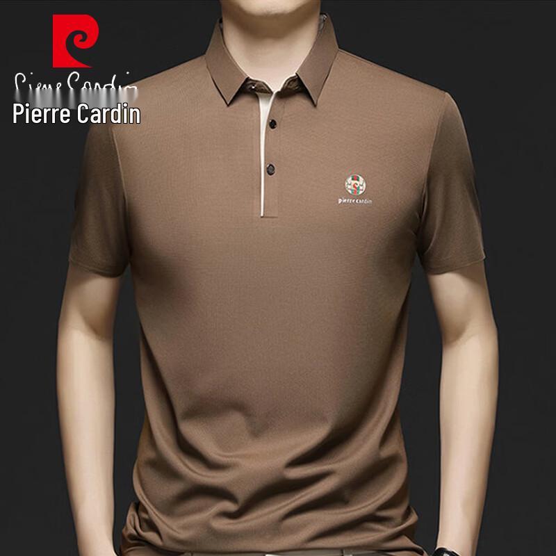 Pierre Cardin Men's Summer Business Casual Short-Sleeve Cooling Polo Shirt