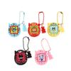 Tamagotchi Cat Bear Keychain Realistic Electronic Pet Beads Necklace Pendant Keyring Jewelry Bag Decoration