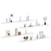 Wall Shelves 4 pcs High Gloss White 100 x 9 x 3 cm