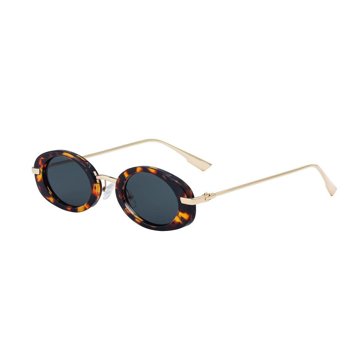 

Retro Style Small Glasses Frame Oval Sun Glasses Vintage Style Metal Material Colorful Shades Men s Women s Fashion Style Brand Design Female Eyewear 1PC
