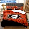 Set Biancheria da Letto 3 Pezzi Squadra di Hockey Anaheim Ducks Stampa 2D (Include 1 Copripiumino + 2 Federe Senza Imbottitura), Decorazione camera da letto, Regalo ventilatore