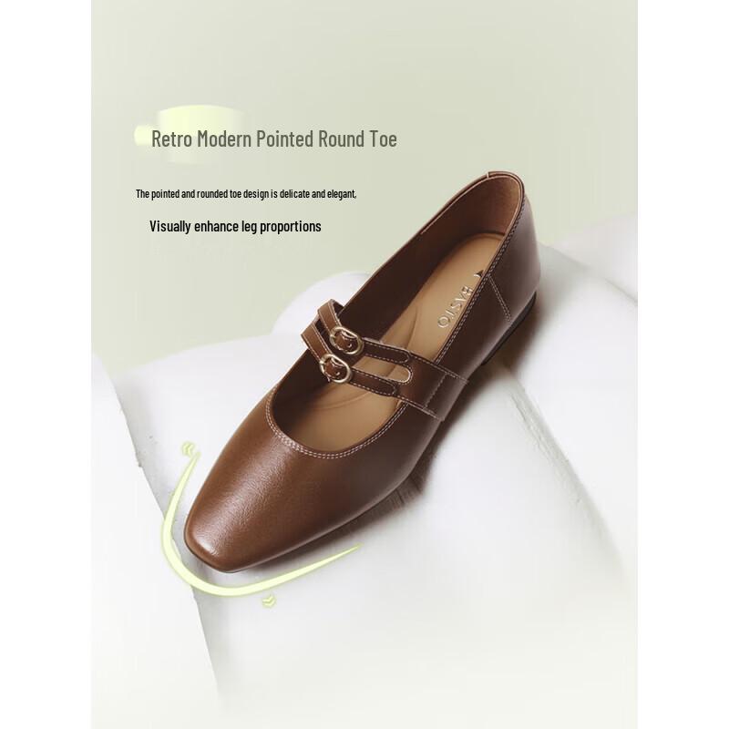 Besto Sweet Mary Jane Flats 38