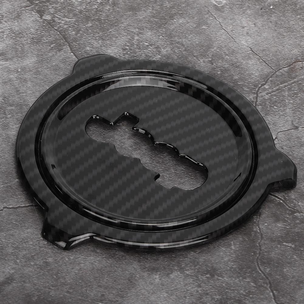 Car Carbon Fiber Texture Steering Wheel Center Trim Frame Cover Fits for Jeep Wrangler JL 2018 +