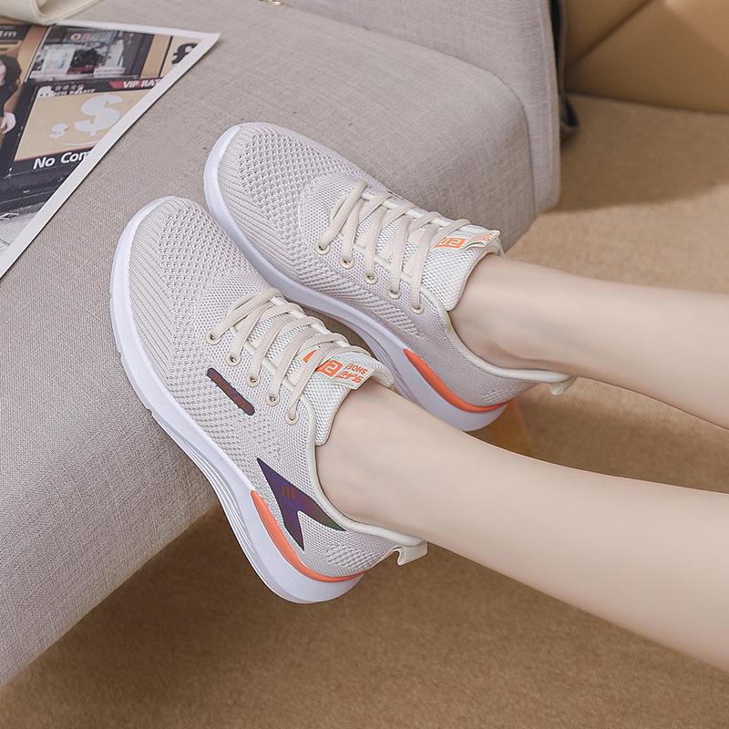 fashion Fashion Women's Flying Woven Breathable and Comfortable Sports Casual Running Shoes Women's All-match High-quality Casual Shoes