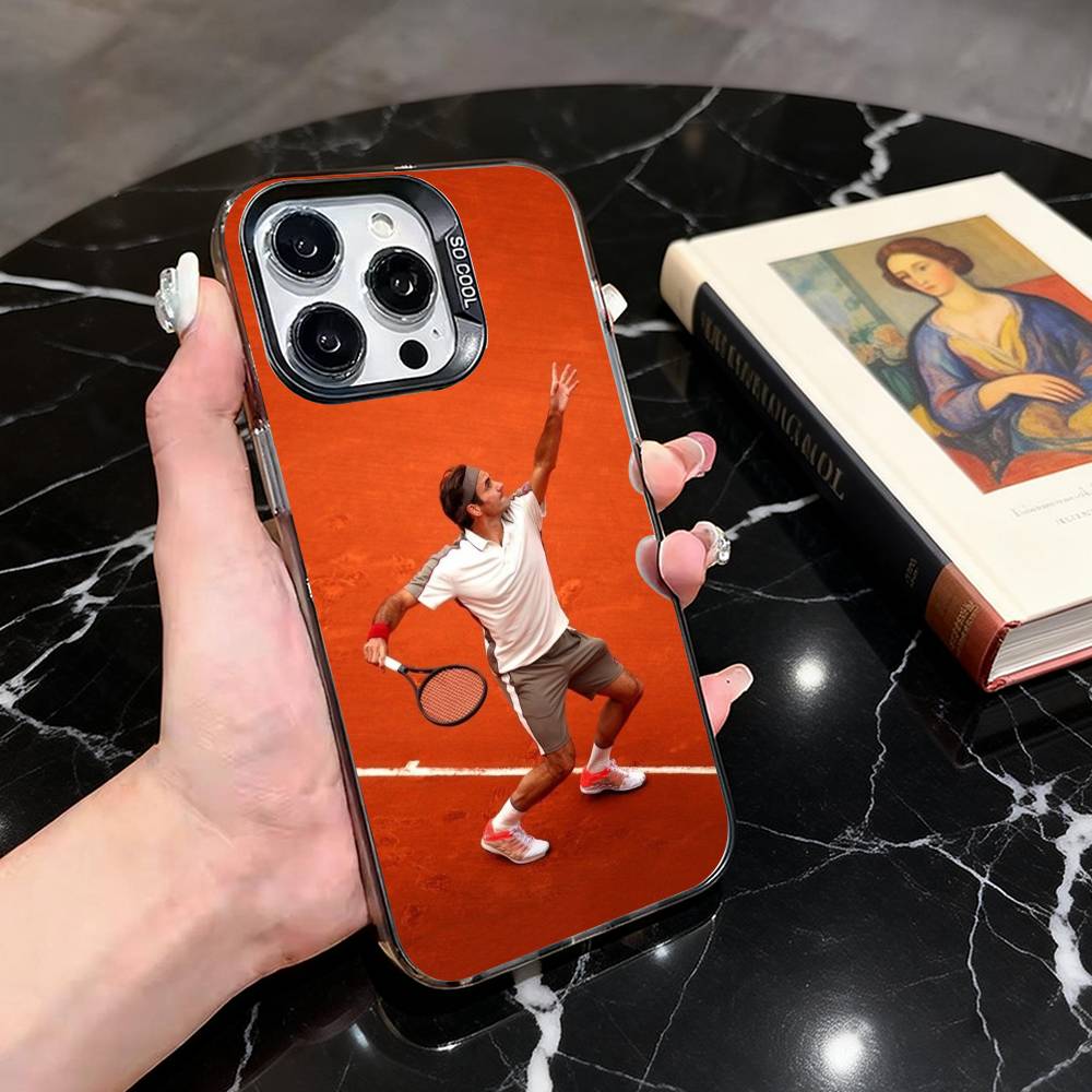

Чехол для телефона Roger Federer для iPhone 17,16,15,14,13,12,11 Plus,Pro Max,XS,Красочный серебристый чехол для телефона Funda Cover iPhone13