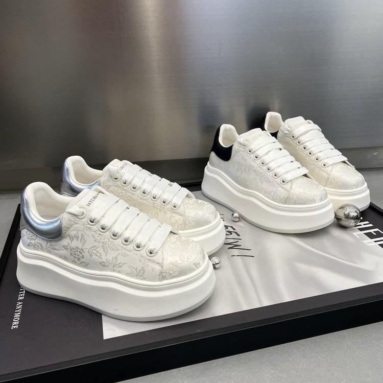 Women's 2025 Summer Thick-Soled White Sneakers - Height-Increasing Versatile Sport Skate Shoes, Chinese Style National Tide