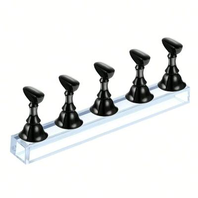 Supporto per Unghie per Esposizione Unghie Finte, Supporto Magnetico per Unghie Finte per Pratica Pittura Unghie, Strumenti per Nail Art per Principianti per Unghie Finte