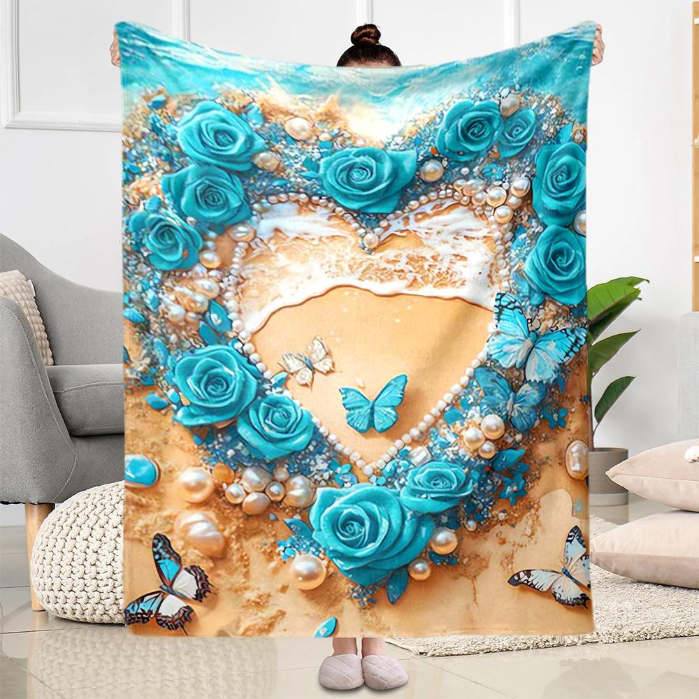 1pc Sunflower Pattern Blanket Comfortable Soft Lightweight Perfect for Travel Camping Picnics Sofa Office Bed Living Room Ideal Gift for Friends