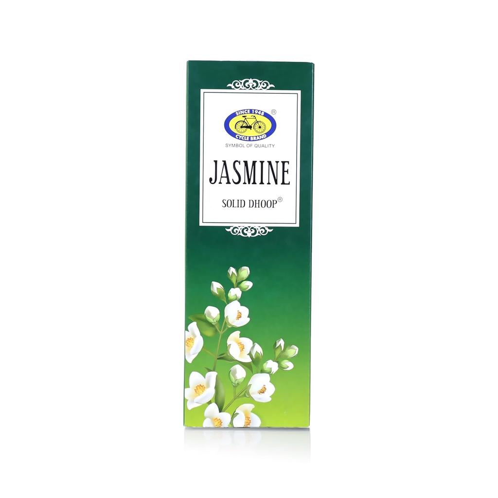 Cycle Pure Jasmine Bambooless Solid Dhoop Sticks 50 Pieces Floral Aroma Long-Lasting Eco-Friendly