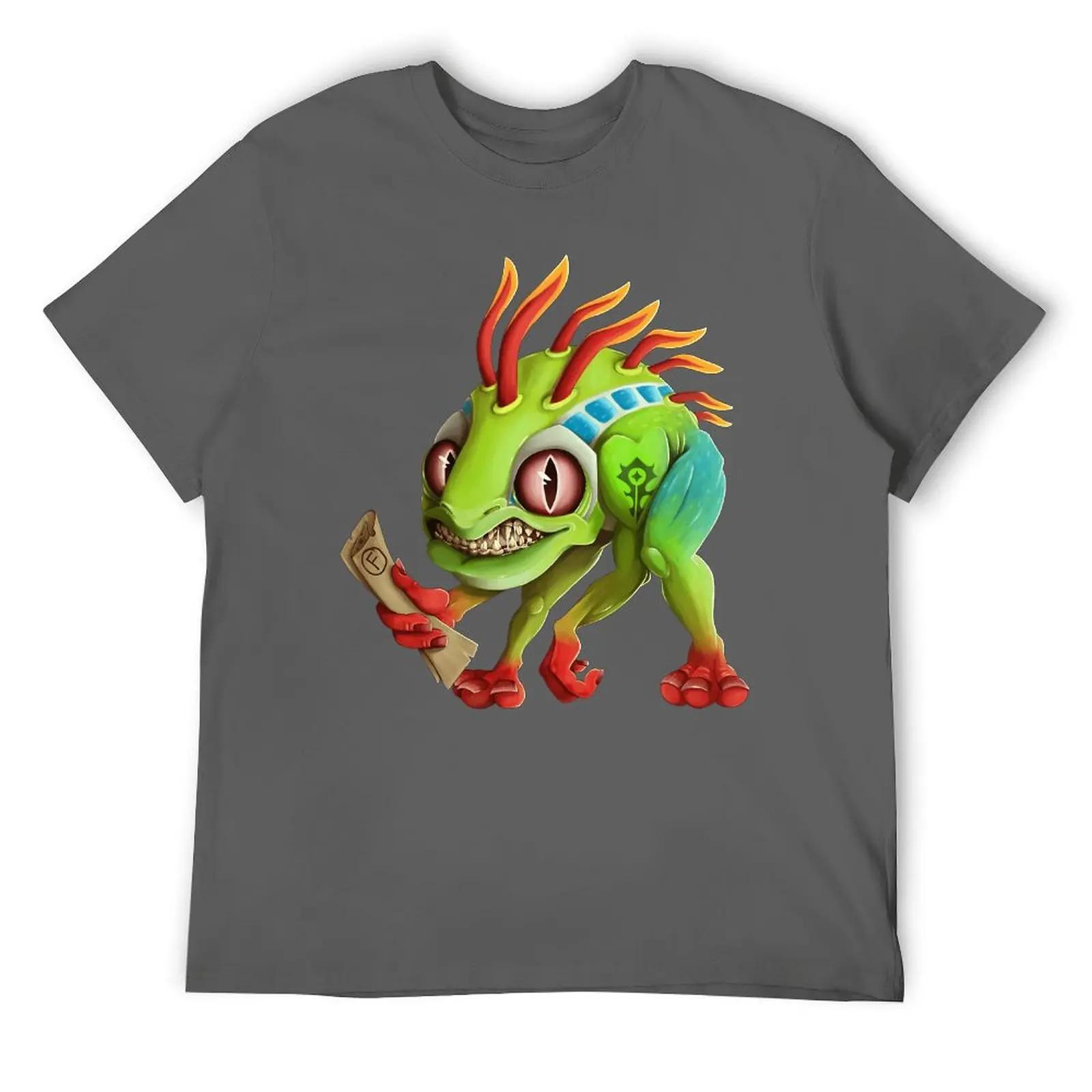 

Мурлок съел мою домашнюю работу Три смеси для футболок Хипстерская футболка с круглым вырезом Кампания Смешная новинка Досуг Европейский размер XXXXXL