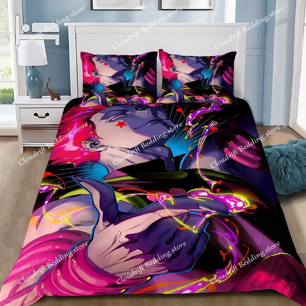 Cartoon Hunter X Hunter Duvet Cover Pillowcase Bedding Set Adult Boy Girl Bedroom Decoration Children Single Double Large Size