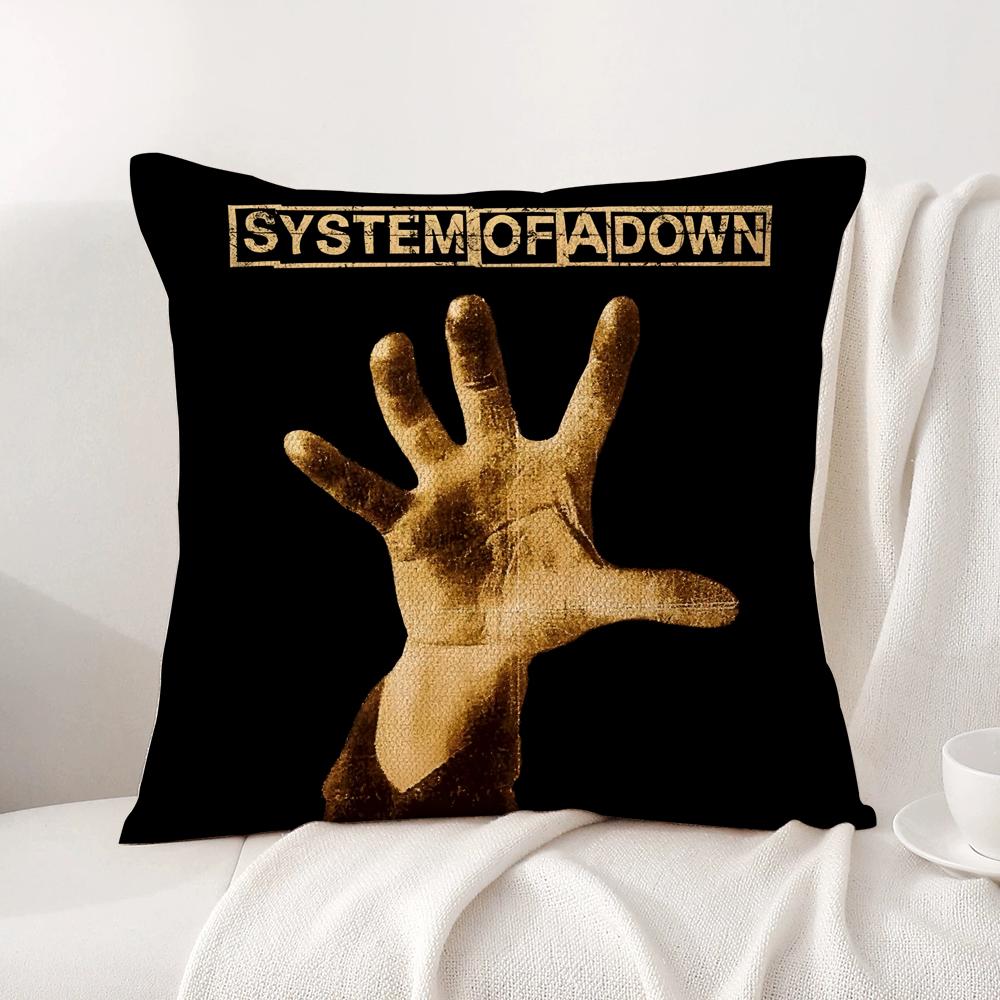 Band S-System Of A Down Cushion Cover Summer Coolness Linen Fabric Double-Sided Printing Pillow Case Sofa Home Decor Gift