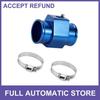 Set Car Water Coolant Temperature Sensor Adapter Joint Pipe Sensor 38mm Blue