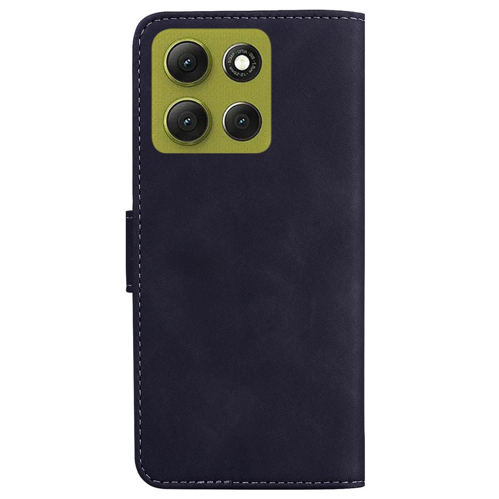 Etui Portfel ze Skóry Jednokolorowy Pokrowiec na Telefon dla Motorola Moto G86 5G