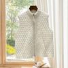 Nanyou Women's Diamond Pattern Wool Stand Collar Zipper Vest - Stylish & Versatile for Autumn/Winter Layering