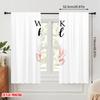 2pcs 2D flat printing Drapes Floral Rose Work Hard Fabric Without Electricity 0 for Indoor Celebrations Room Garden