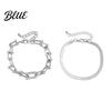 Bracciale in Metallo a Forma di U Braccialetti Rigidi per Donne Punk Osso di Serpente