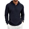 Pánská mikina s kapucí, dlouhým rukávem, pruhovaná, ležérní, pullover