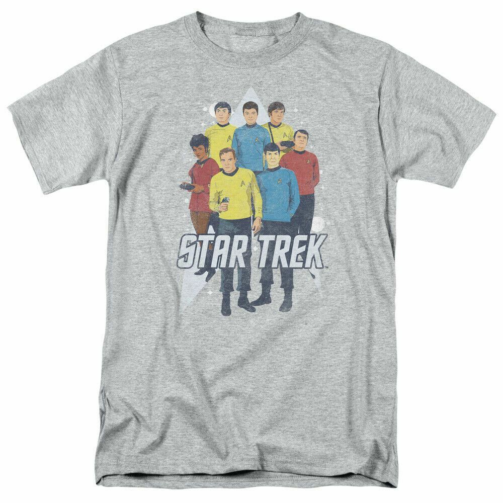 26 Star Trek Here Here T Shirt Licensed Sci-Fi TV Classic Adult Tee New Sport Grey Unisex T-Shirt M