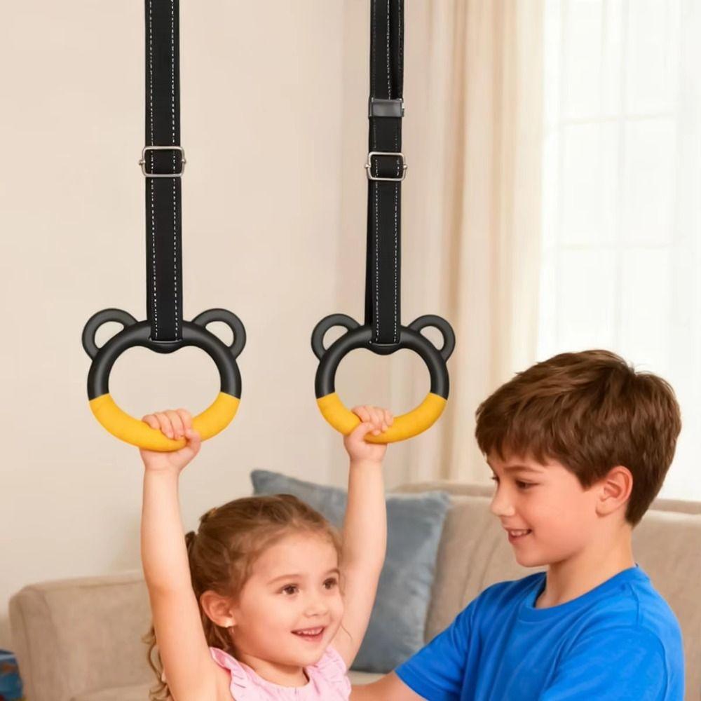 Durable Gymnastic Rings With Straps Fitness Exercise Ring Workout Gea Pull Up Bar Fitness Training