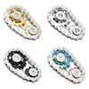 Sprocket Flywheel Fidget Spinner Toy Stress Anxiety Relief Kids Teens Adults Metal Bike Chains Fingertip Gear Gyroscope Sensory Spinning Toy