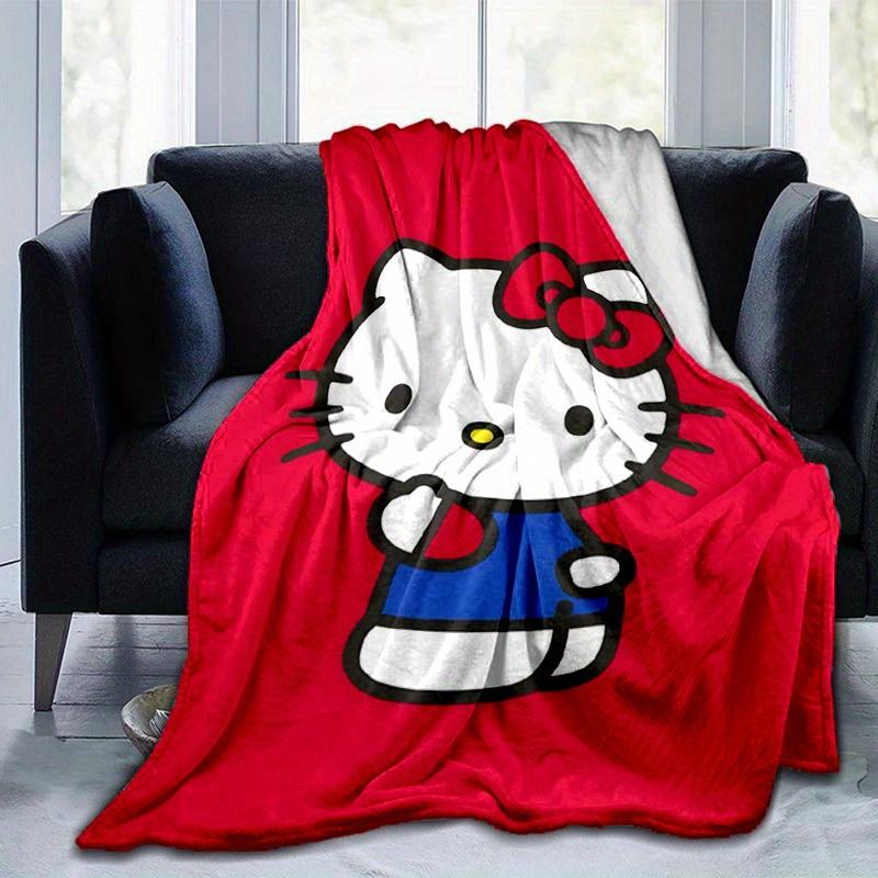 

1pc. Hello Kitty Cute Cartoon Blanket - Perfect for Home, Office, Outdoor Use, Gift Idea, Suitable for Al 100x150cm