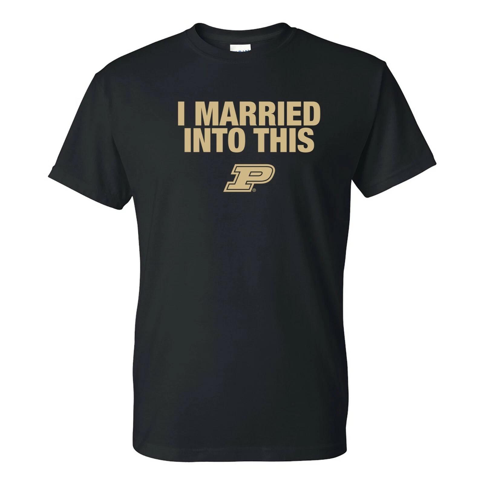 Purdue Boilermakers I Married Into This T-Shirt - Black M