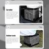 Folding Toilet Portable Outdoor Storage Box Car Toilet Bucket Collapsible Trash Can for Self-driving Travel Emergency Toilet