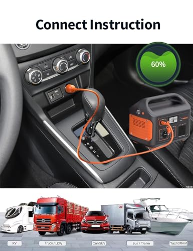 Tonton 12V Cigarette Lighter Socket DC7909 DC8020 Car Cigarette Ignition Cable 7.9x0.9mm/8.0x2.0mm Car Charger Portable Power Supply Charging Cab