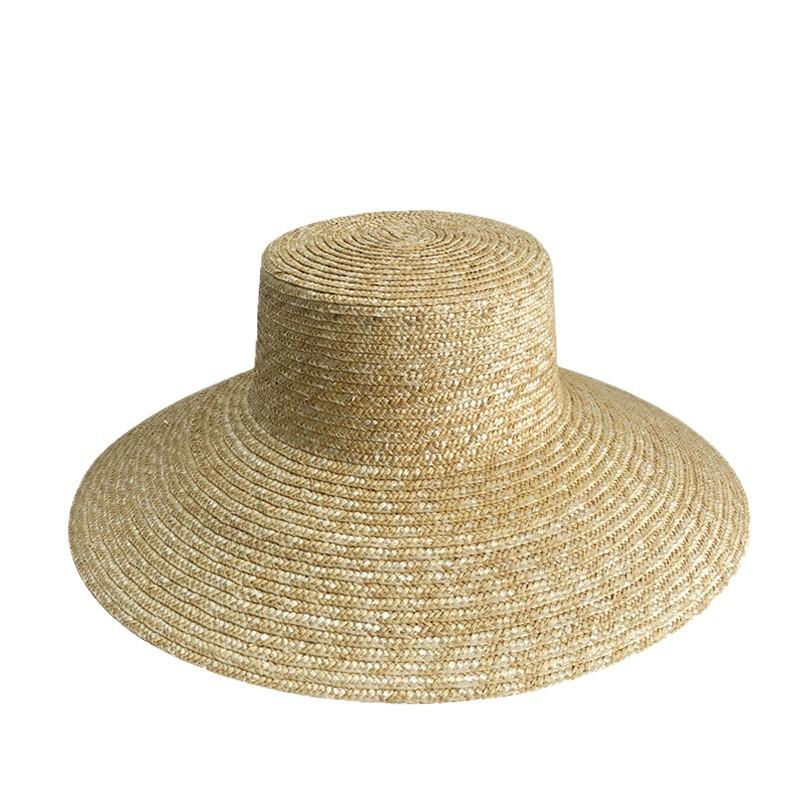 

12/13CM Wide Brim Women Straw Strap Summer Sun Hats with Chin For Women UV Sun Protection Beach UPF Derby Travel Cap Sombreros 55-60CM