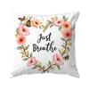 Butterfly Floral Pattern Pillowcase Printed Polyester 40/45/50Cm Throw Pillowcover Decorative Sofa Cushion Pillowslip Home Decor