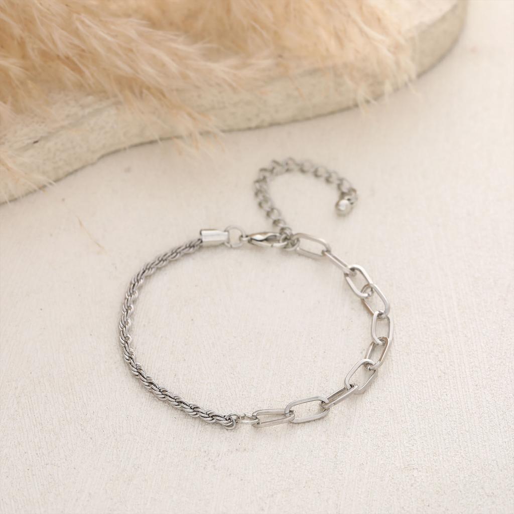 Jewelry, Fashion Personality Point Diamond Twist Chain 5-Piece Set Bracelet Jewelry